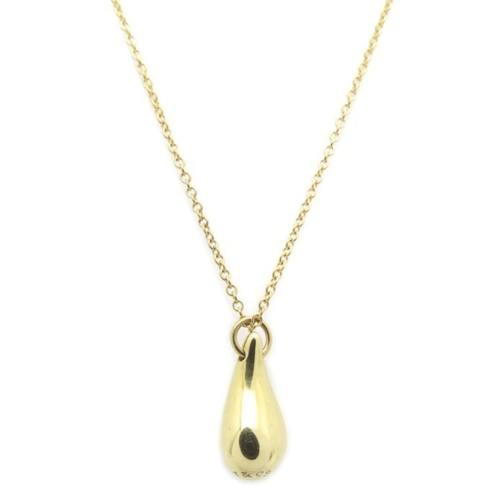 TIFFANY 18k Gold Teardrop Necklace